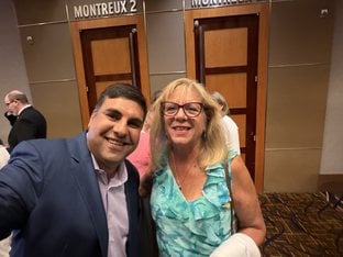 Mukul Bakhshi with Barbara Blozen