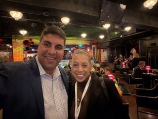 Mukul Bakhshi with Cathy Borris-Hale